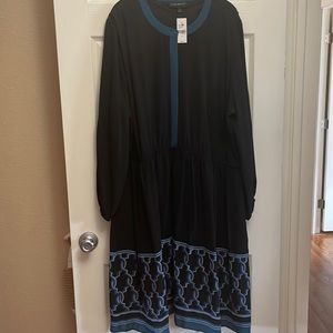 Navy light weight crepe dress